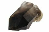 Dark Smoky Quartz Crystal - Brazil #124560-1